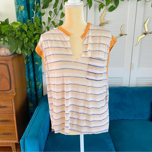 Urban Outfitters | Out From Under Melly Muscle Pocket Top Tee Stripe Medium New - Picture 3 of 15